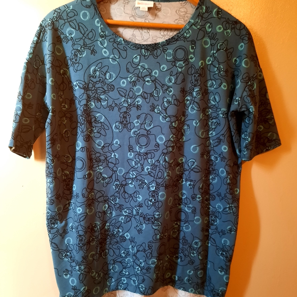 Blue Minnie Mouse Disney LuLaRoe Classic T